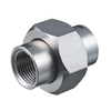 Union flat sealing 100 bar type LR131 in stainless steel, female thread BSPP 1"